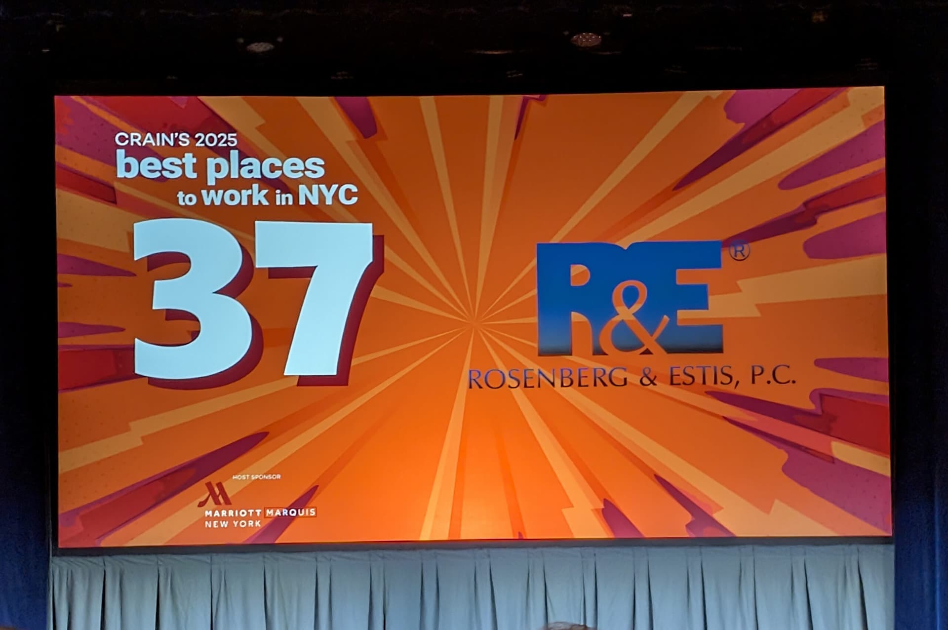 Rosenberg & Estis, P.C. Recognized Among Crain’s NY 2025 Best Places to Work