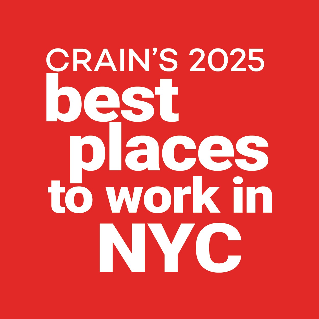 Crains Best Places to work 2025