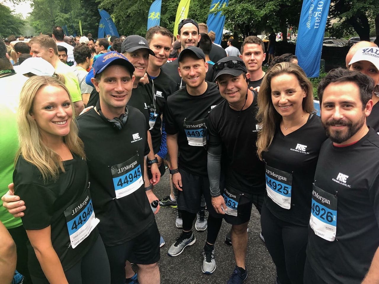 Photo of the participants of 2018 J.P. Morgan Corporate Challenge