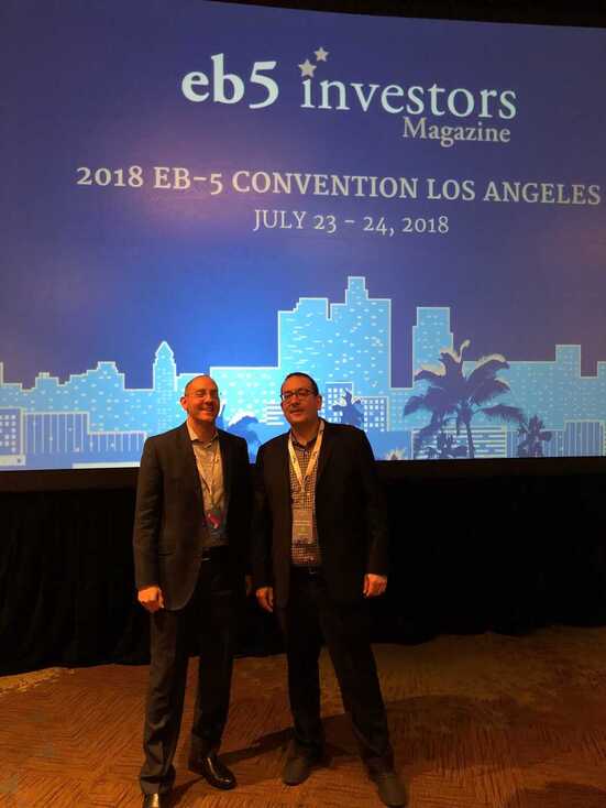 Eric S. Orenstein with one of the EB-5 leaders